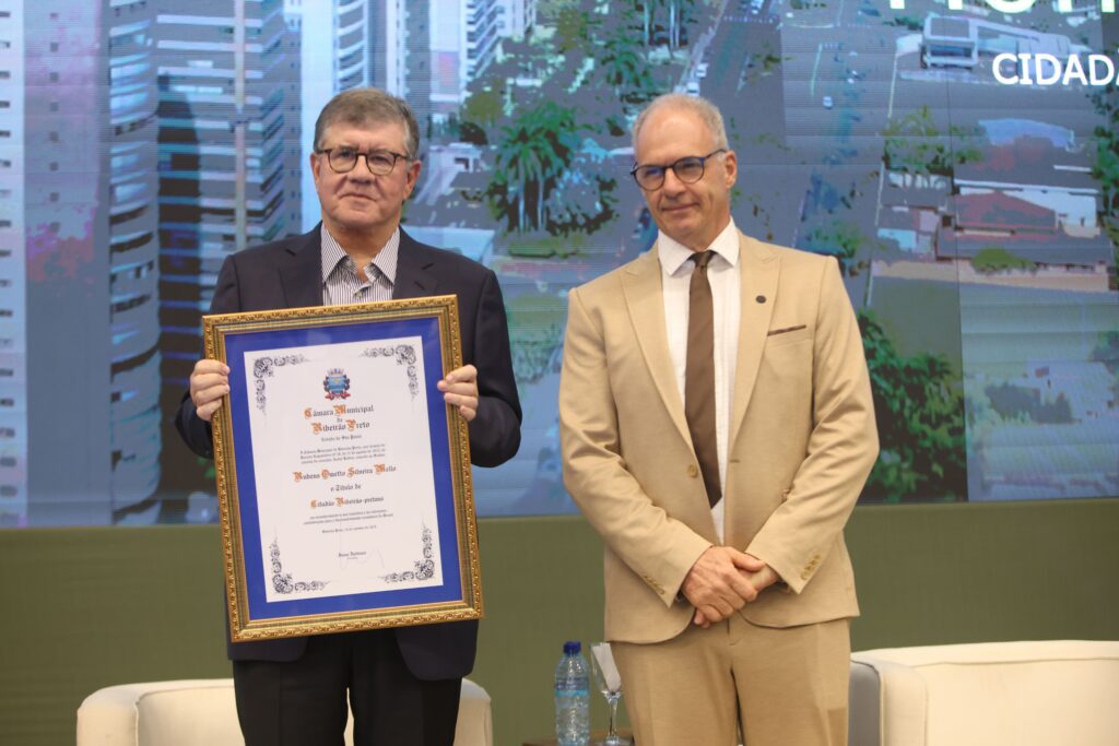 Rubens Ometto recebe título de cidadão de Ribeirão Preto | Créditos: Rafael Cautella