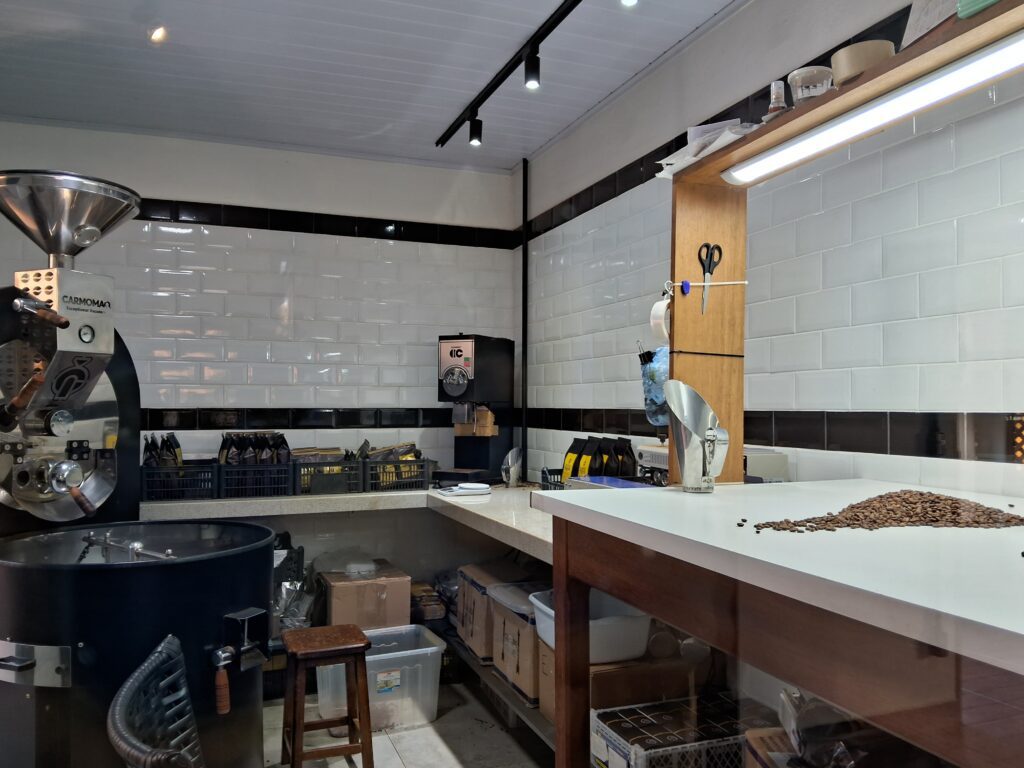 Área de analise do Café Nonno Marchi | Crédito: Amanda Pioli