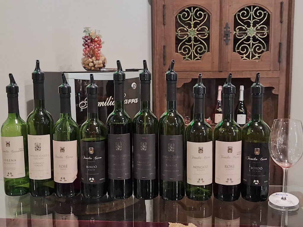 Vinhos da Família Carra | Crédito: Amanda Pioli