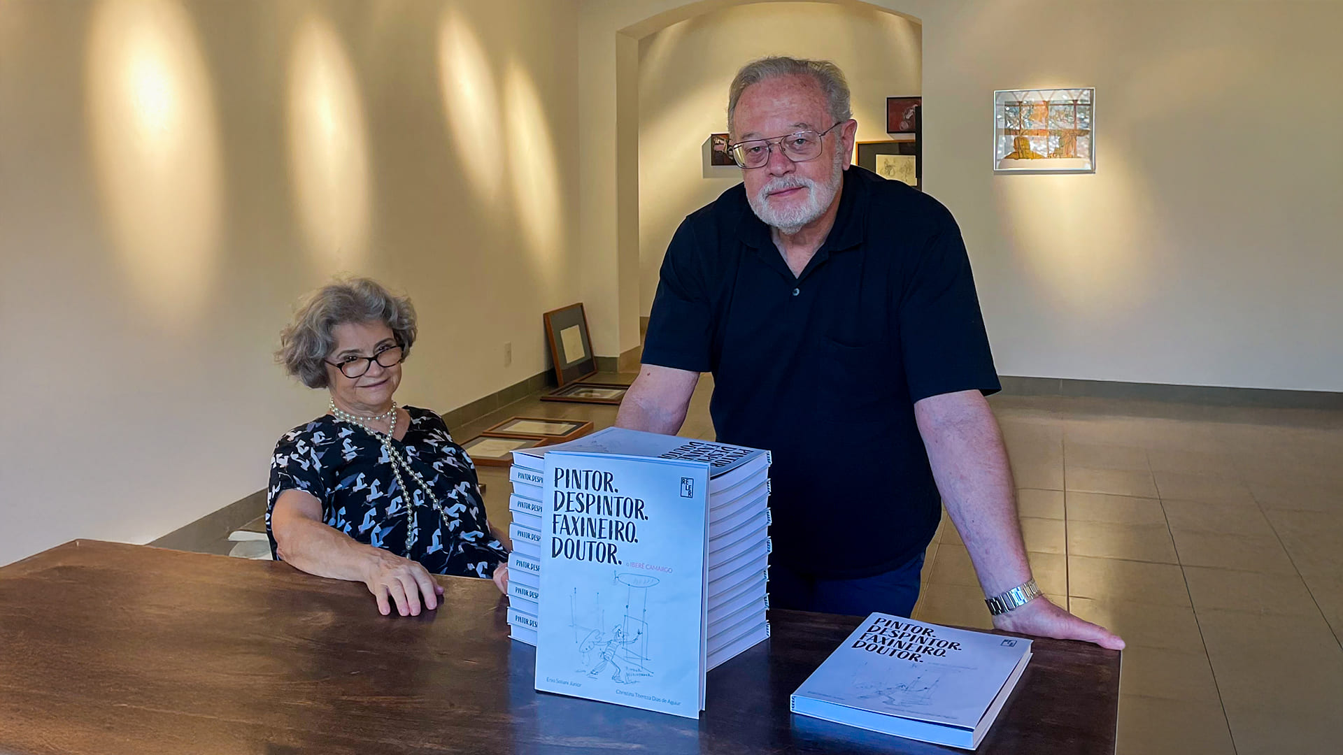 Autores Christina Tereza Dias de Aguiar e Enio Soliani Junior | Crédito: Larissa Lacava