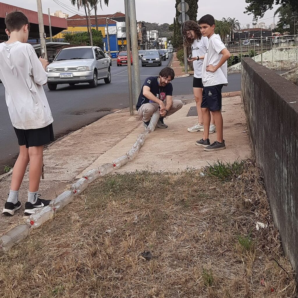 Ecobarreira criada por alunos do Colégio Marista Ribeirão Preto | Crédito: Reprodução do Facebook Marista Ribeirão Preto