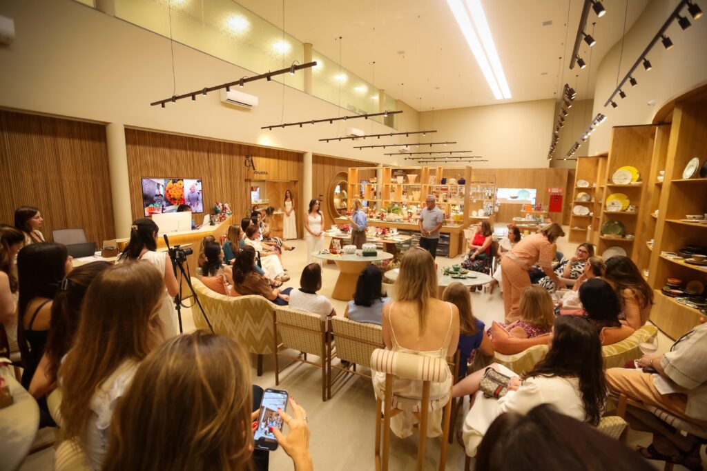 Casa Affonso recebe Franziska Hubener em evento de natal | Crédito: Rafael Cautella