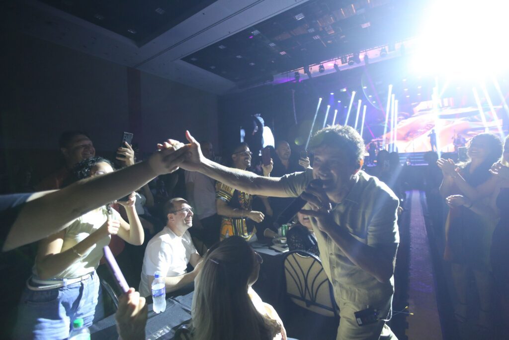 Jorge Vercillo no Multiplan Hall em 8-11-25 | Crédito: Rafael Cautella