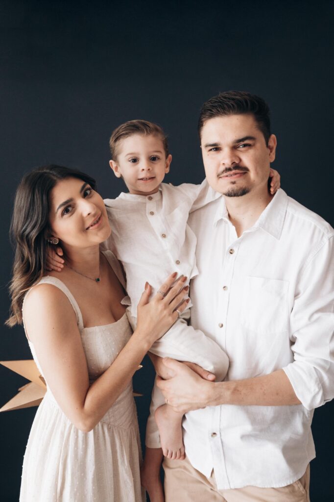 Manuela Cavalcanti e família