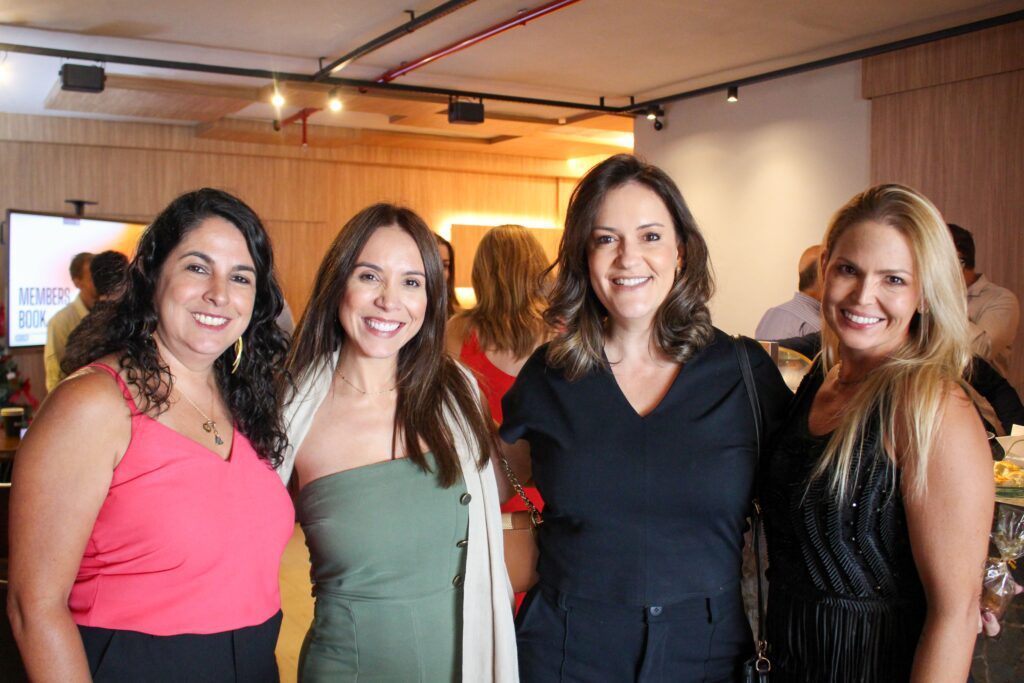 Angela Rodrigues, Mariana Marques Renata Carvalho e Marina Dias no First Coffee | Crédito: Divulgação