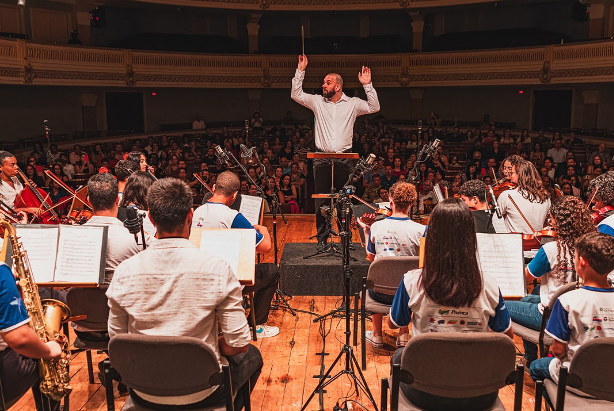 Apresentação com os alunos da IAS | Crédito Aloander Oliveira @oinaudiovisual