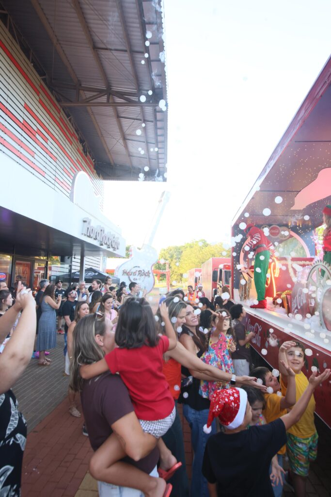 Carreta de Natal Coca-Cola 2025 no Hard Rock | Crédito: Rafael Cautella