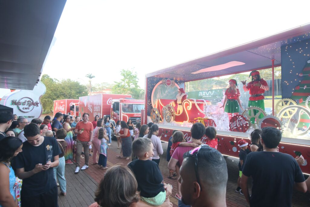 Carreta de Natal Coca-Cola 2025 no Hard Rock | Crédito: Rafael Cautella