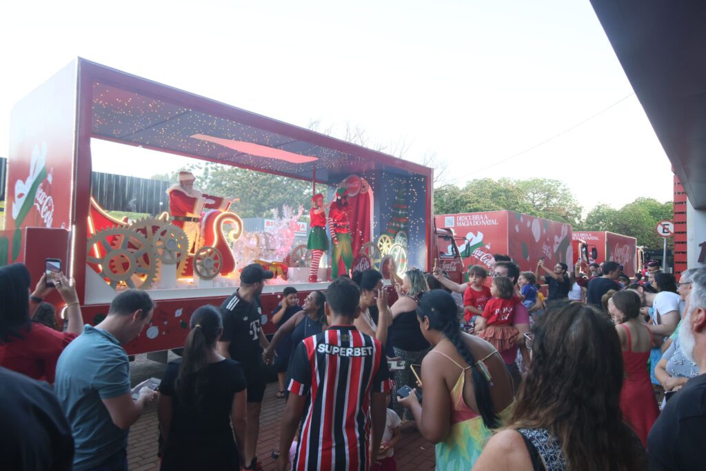 Carreta de Natal Coca-Cola 2025 no Hard Rock | Crédito: Rafael Cautella