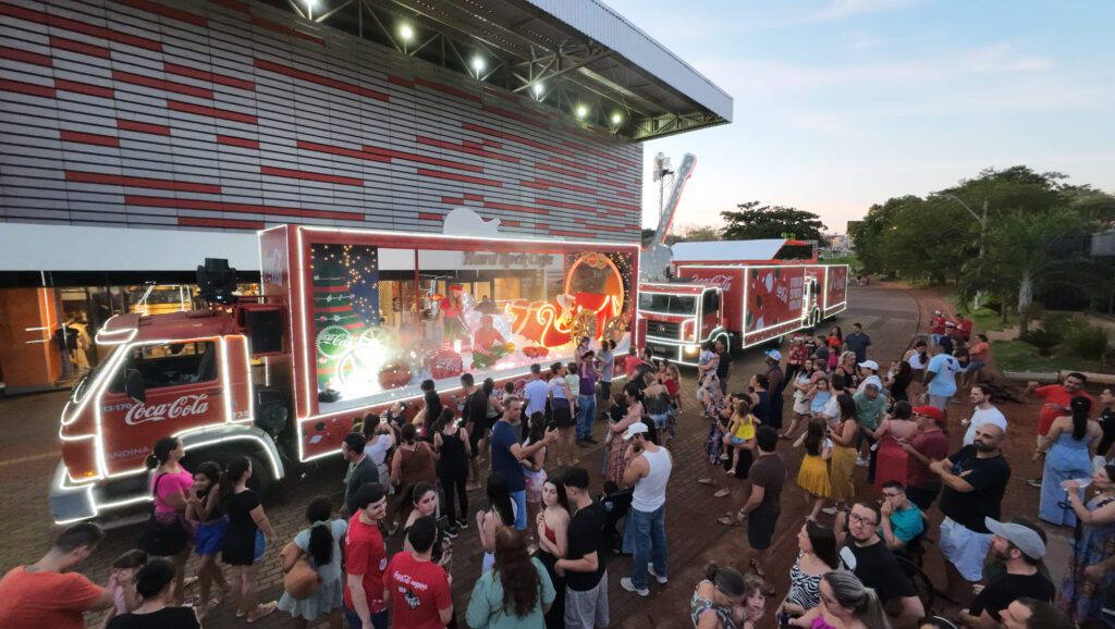 Carreta de Natal Coca-Cola 2025 no Hard Rock | Crédito: Rafael Cautella
