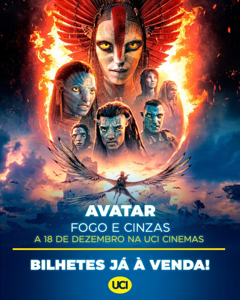 Poster de "Avatar: Fogo e Cinzas"