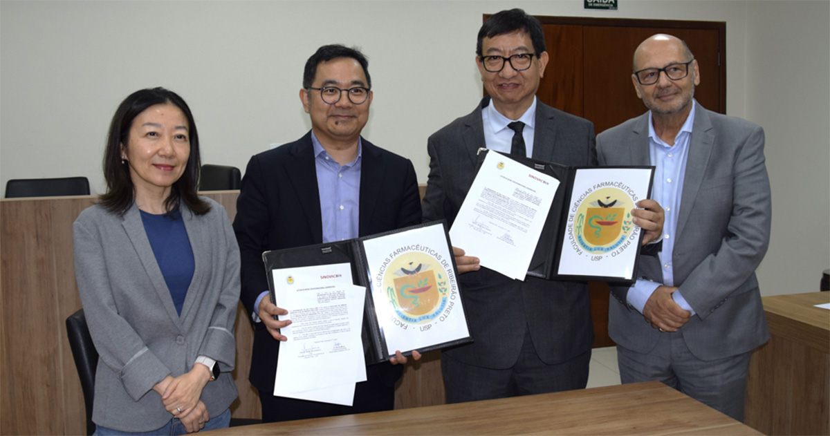 USP Ribeirão firma parceria com empresa chinesa para o desenvolvimento de vacinas | Créditos: Divulgação/FCFRP