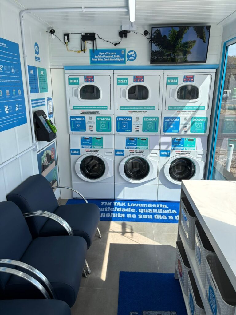 Lavanderia self-service Tik Tak | Crédito: Divulgação