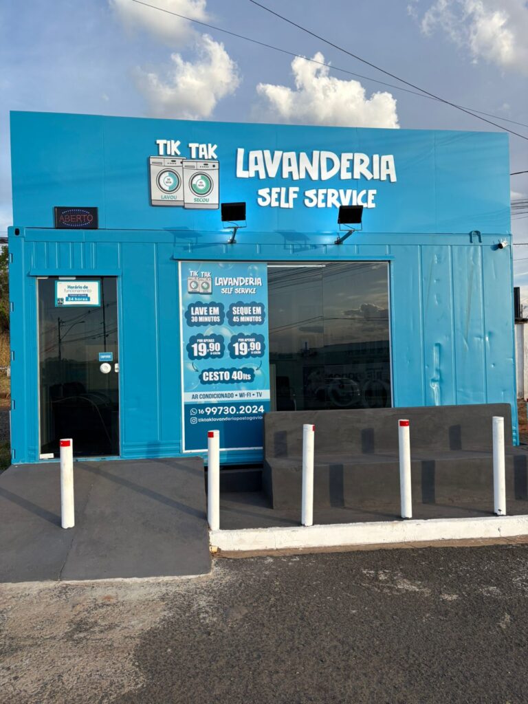 Lavanderia self-service Tik Tak | Crédito: Divulgação