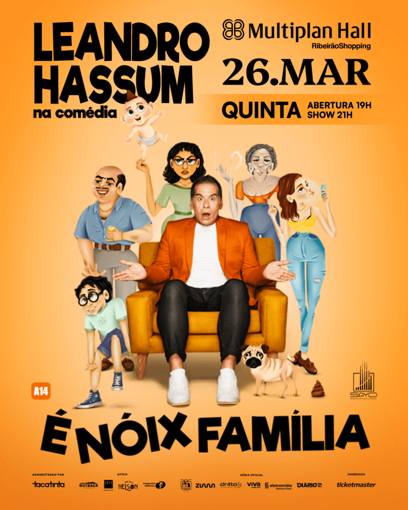 Leandro Hassum em É noix em família | Crédito: Divulgação