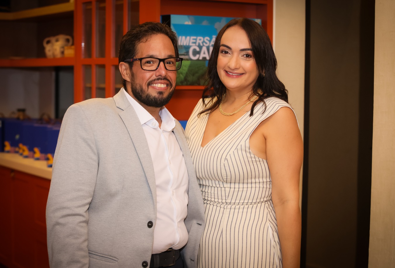 Alessandro Almeida e Adriana Souza na festa de 2 anos da Imprimil | Crédito: Rafael Cautella