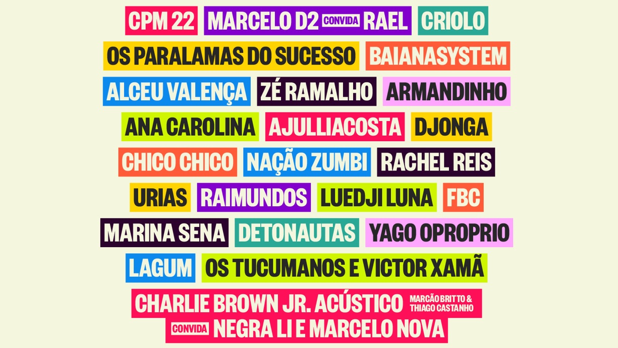 João Rock Line-up 2026