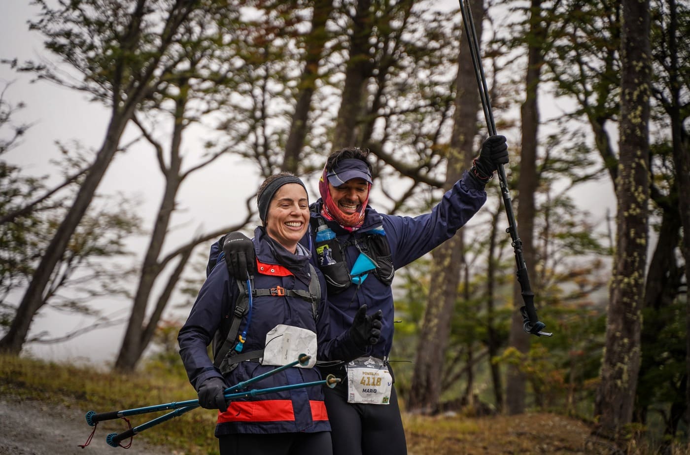 Mario Rossi e Lídia Titoto participam de corrida extrema em Ushuaia | Crédito: Arquivo pessoal