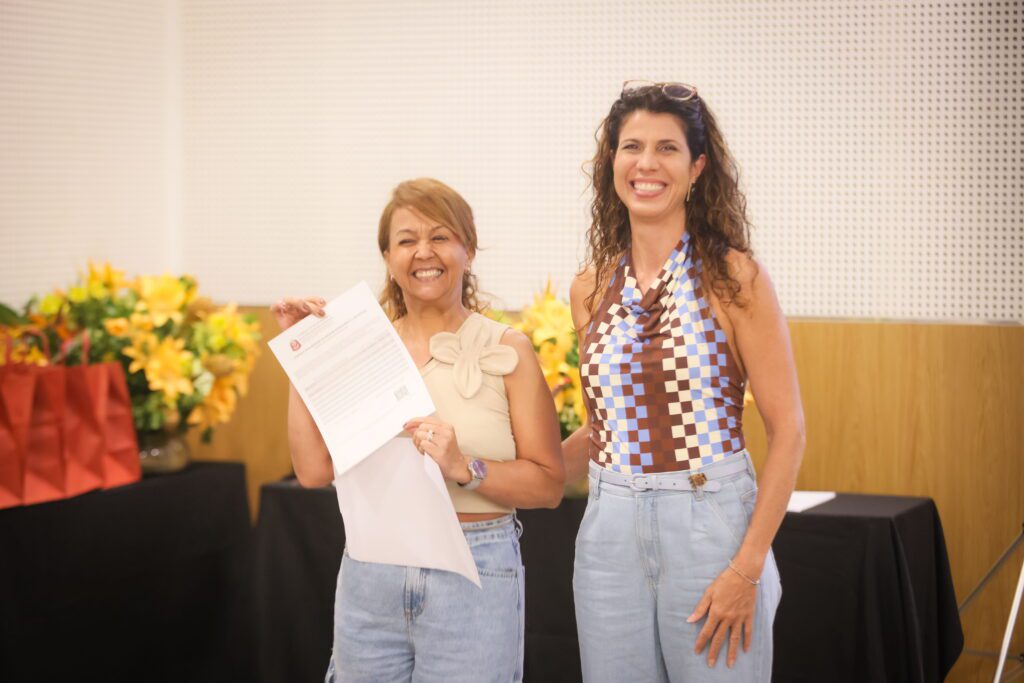 Formatura de uma turma do projeto de escolarização dos shoppings Multiplan | Crédito: Rafael Cautella