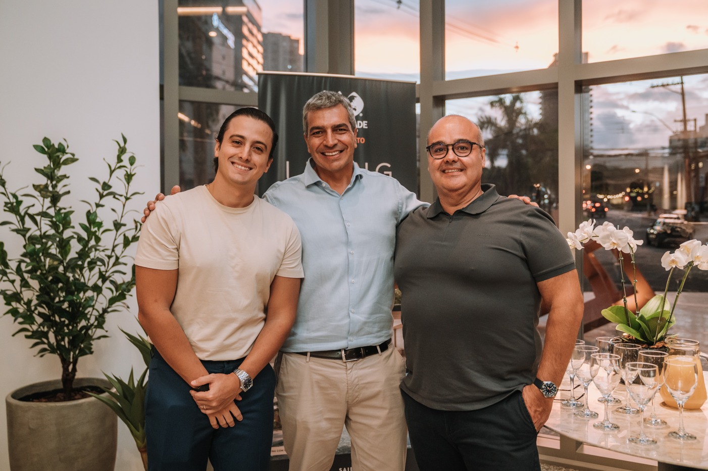 Asaphe Santana, Rodolfo Guimarães D'Elboux e Esdras Santana | Crédito: Divulgação