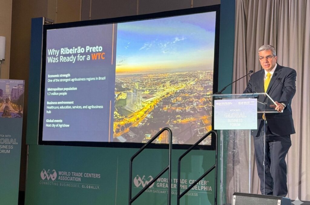 CEO do WTC Ribeirão, Rodolfo D'Elboux Guimarães, no Global Business Forum56º Global Business Forum | Crédito: Divulgação