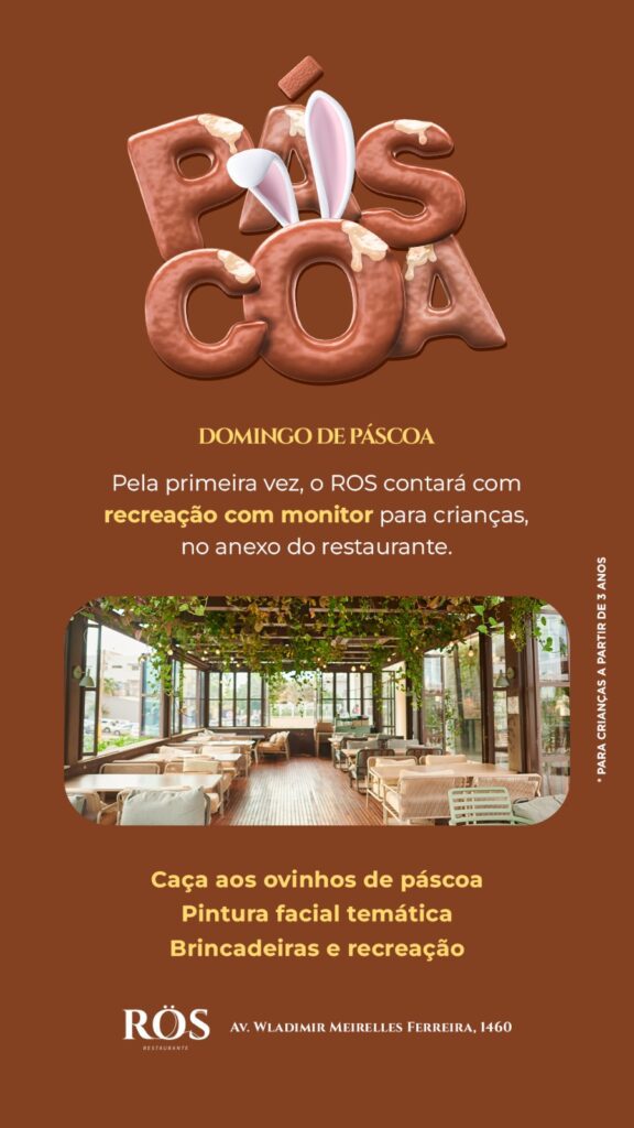 Domingo de Páscoa 2026 no ROS | Crédito: Divulgação