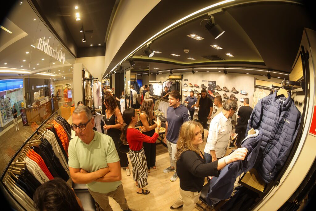 Inauguração da loja de roupas Columbia | Crédito: Rafael Cautella