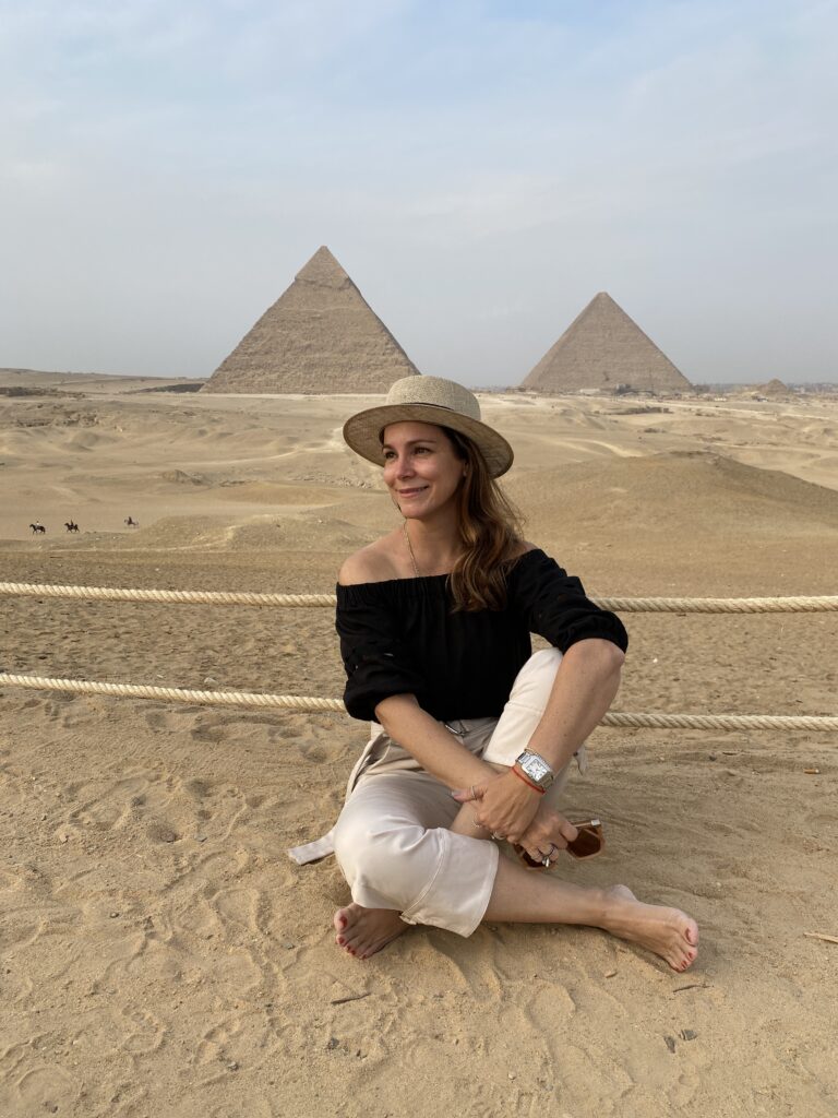 Maura Robusti no Egito | Crédito: Arquivo pessoal