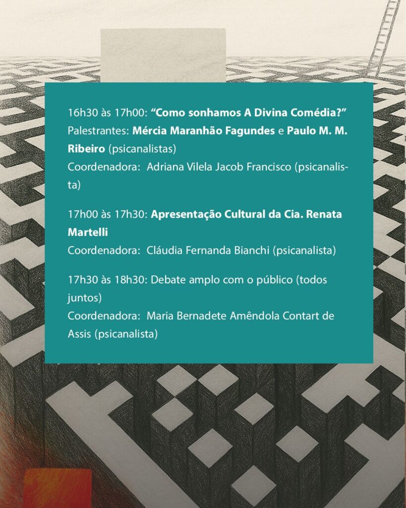 Programação da Bienal de Psicanálise e Cultura 2026 | Crédito: Divulgação