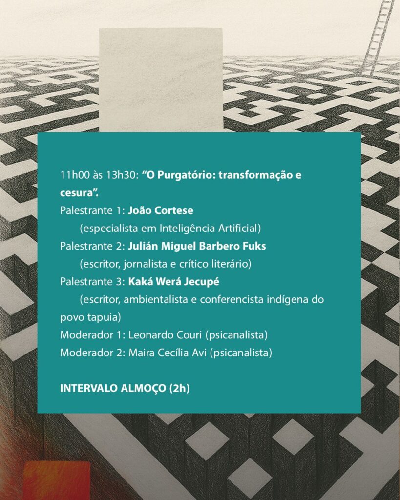 Programação da Bienal de Psicanálise e Cultura 2026 | Crédito: Divulgação
