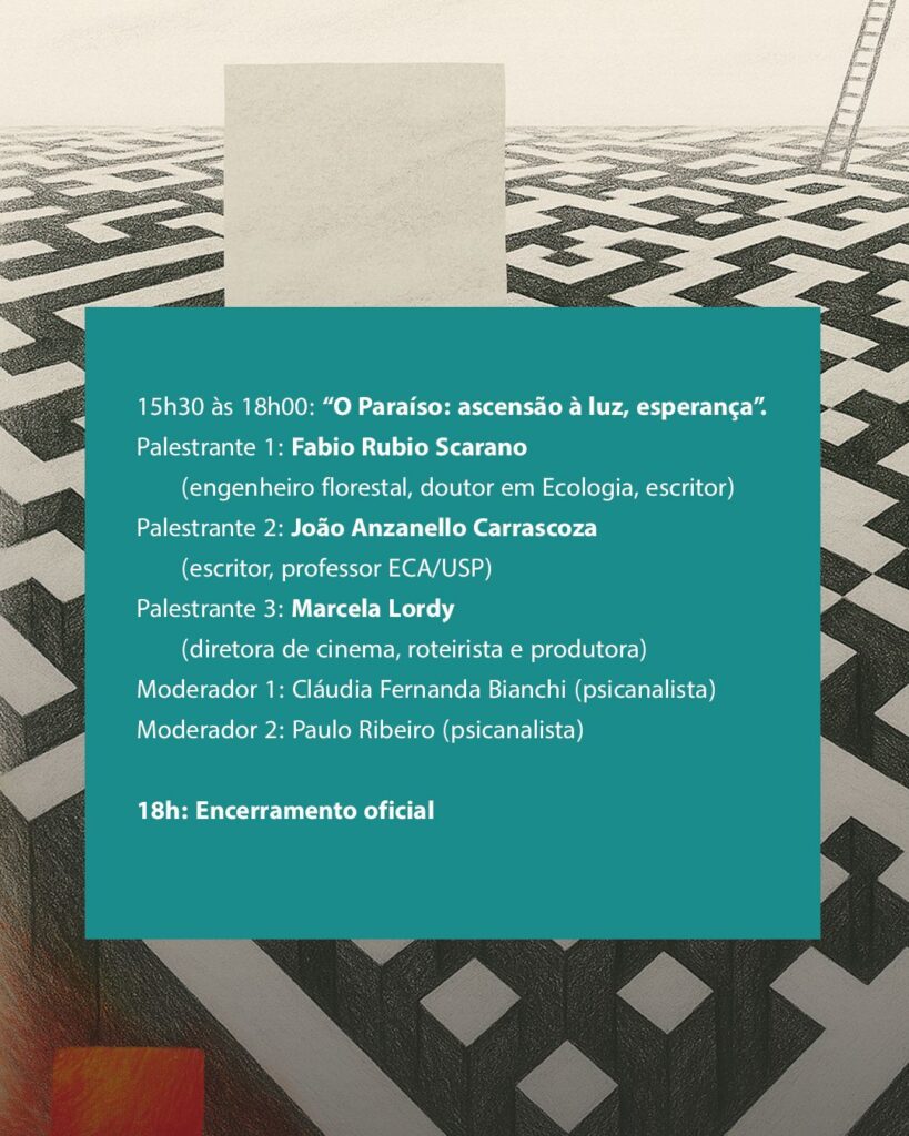 Programação da Bienal de Psicanálise e Cultura 2026 | Crédito: Divulgação