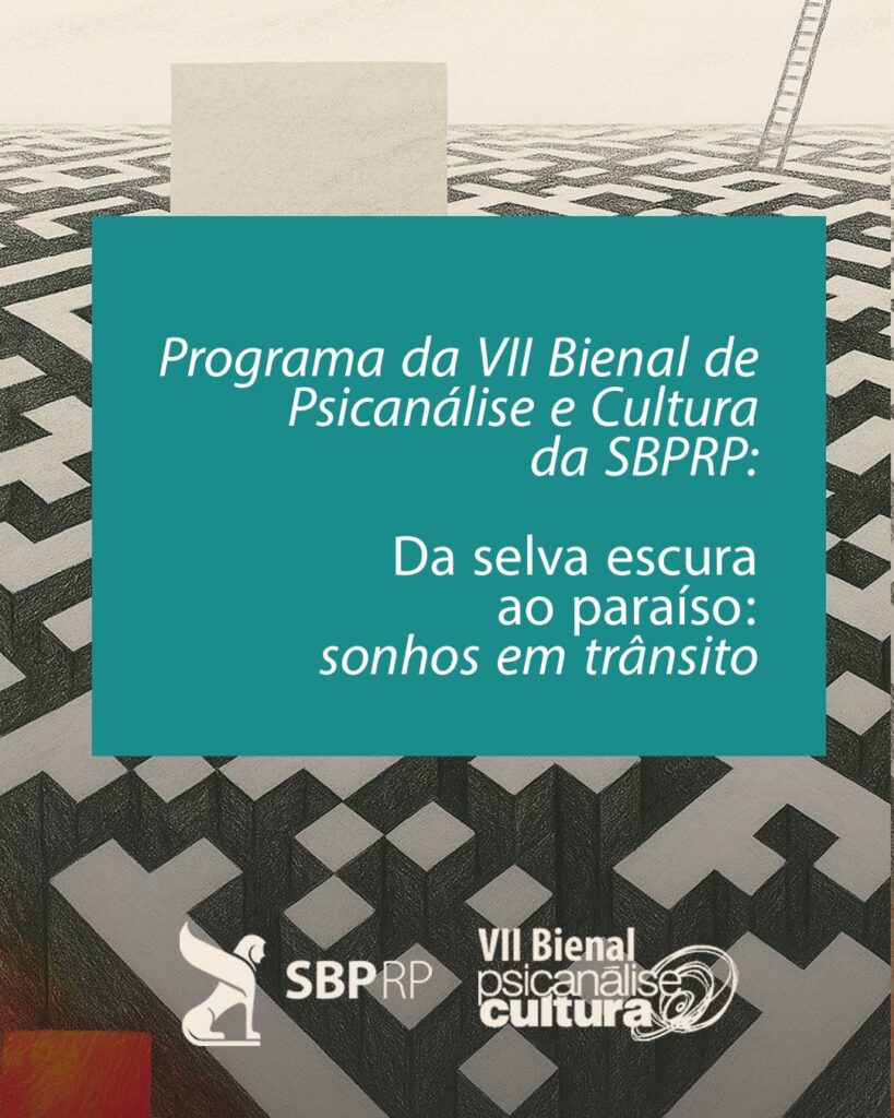 Programação da Bienal de Psicanálise e Cultura 2026 | Crédito: Divulgação