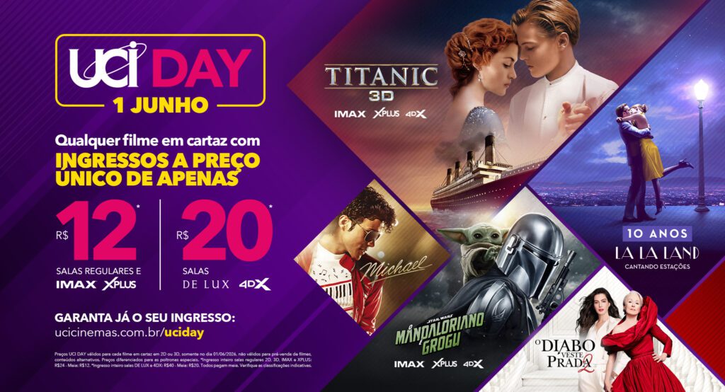 Clássicos do cinema no UCI Day