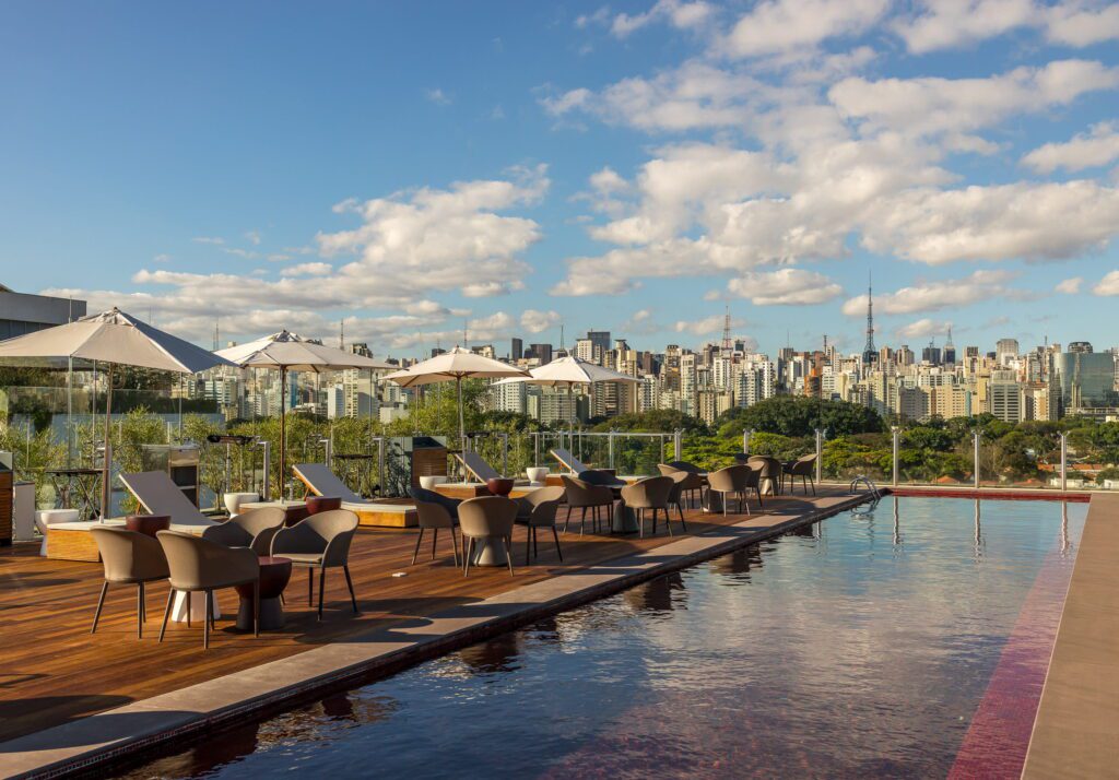 Skye Bar, no Hotel Unique | Crédito: Divulgação Unique