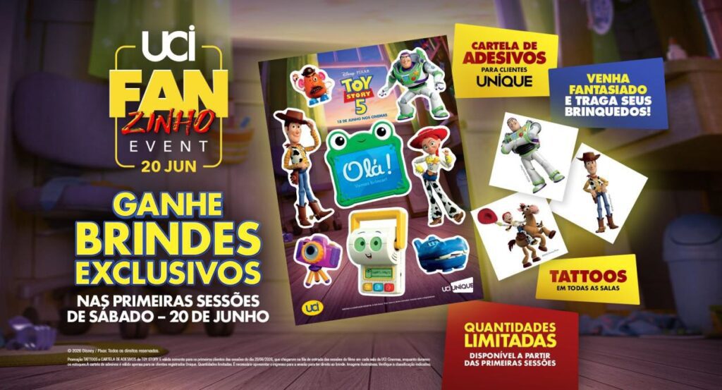 Brindes de Toy Story | Crédito: Divulgação