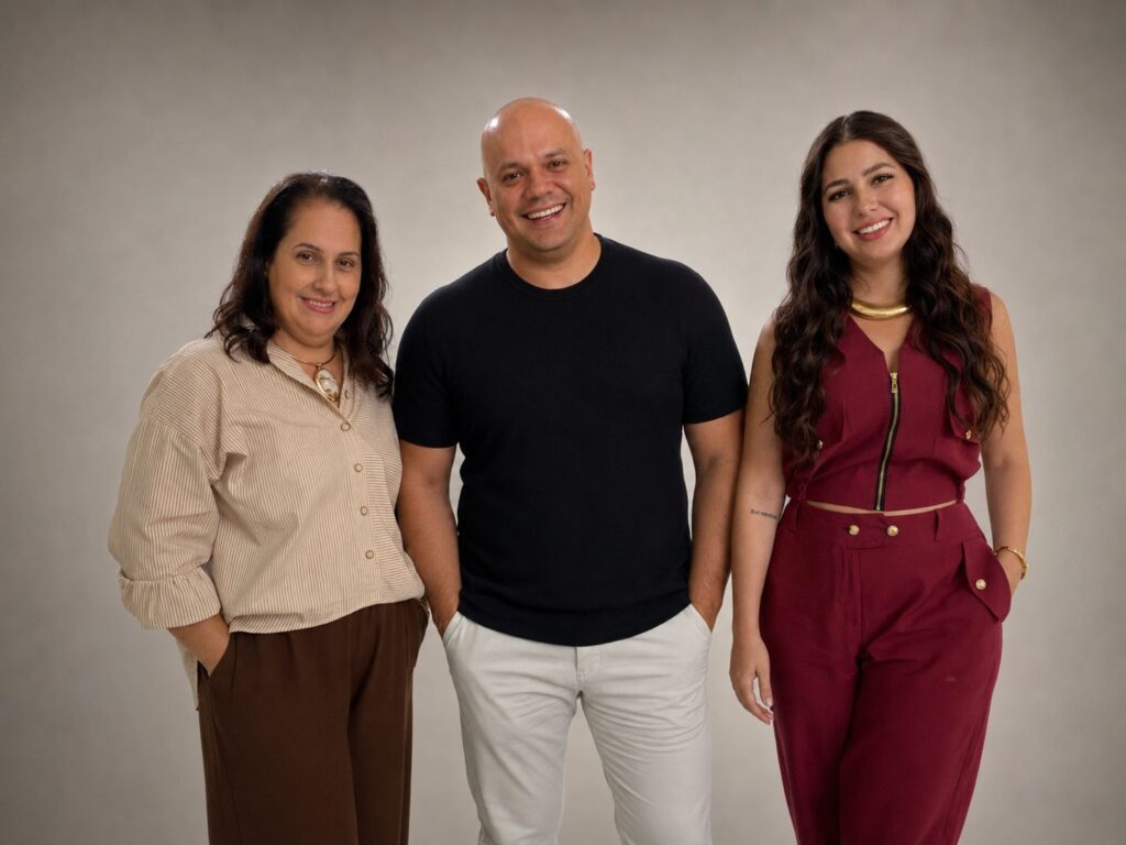 Cristiane Blanco, Cychell Rogers Blanco e Michaelly Blanco, idealizadores da feira | Crédito: Divulgação