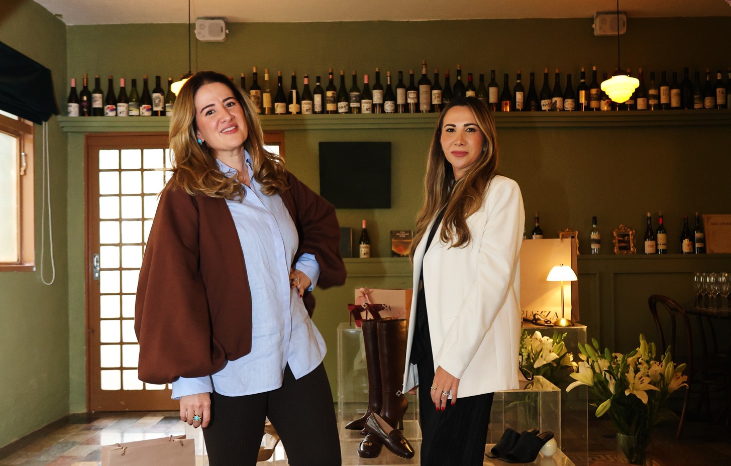 Marcela Mariani e Alexandra Lima em fashion talk da Piazza | Crédito: Sofia Silveira