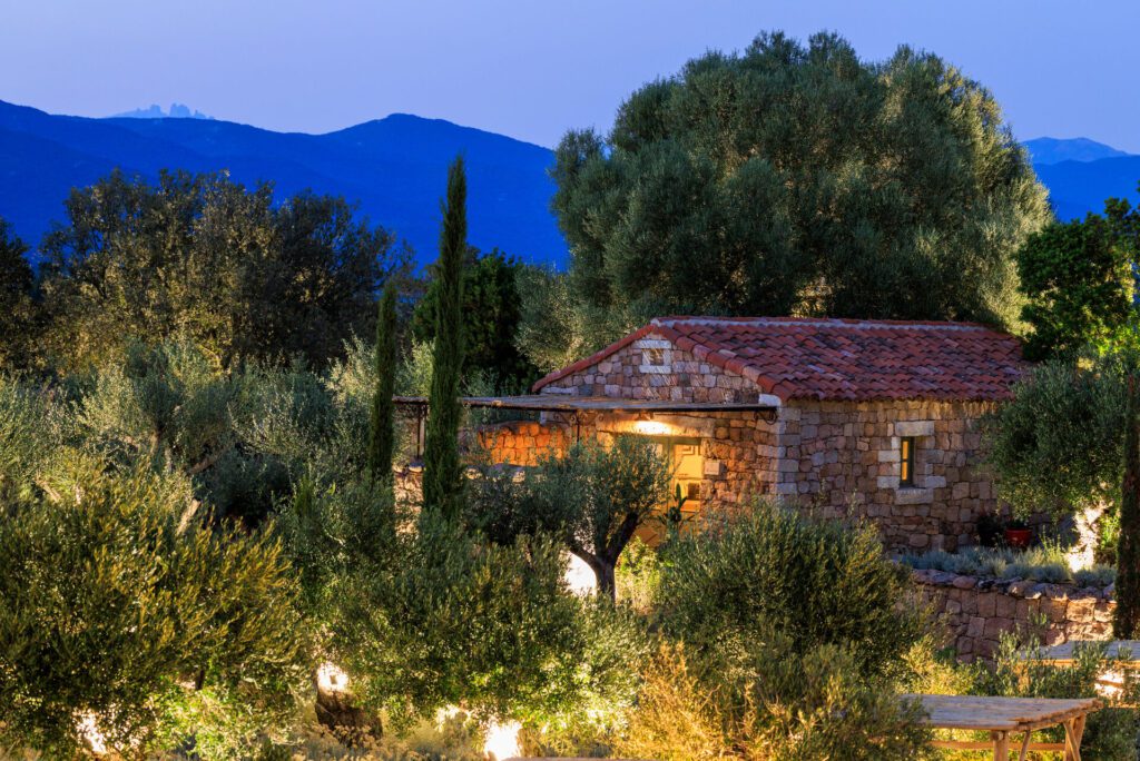 France, Corse du Sud (2A), Domaine de Murtoli, hotel A Mandria di Murtoli, chambre Mandarina