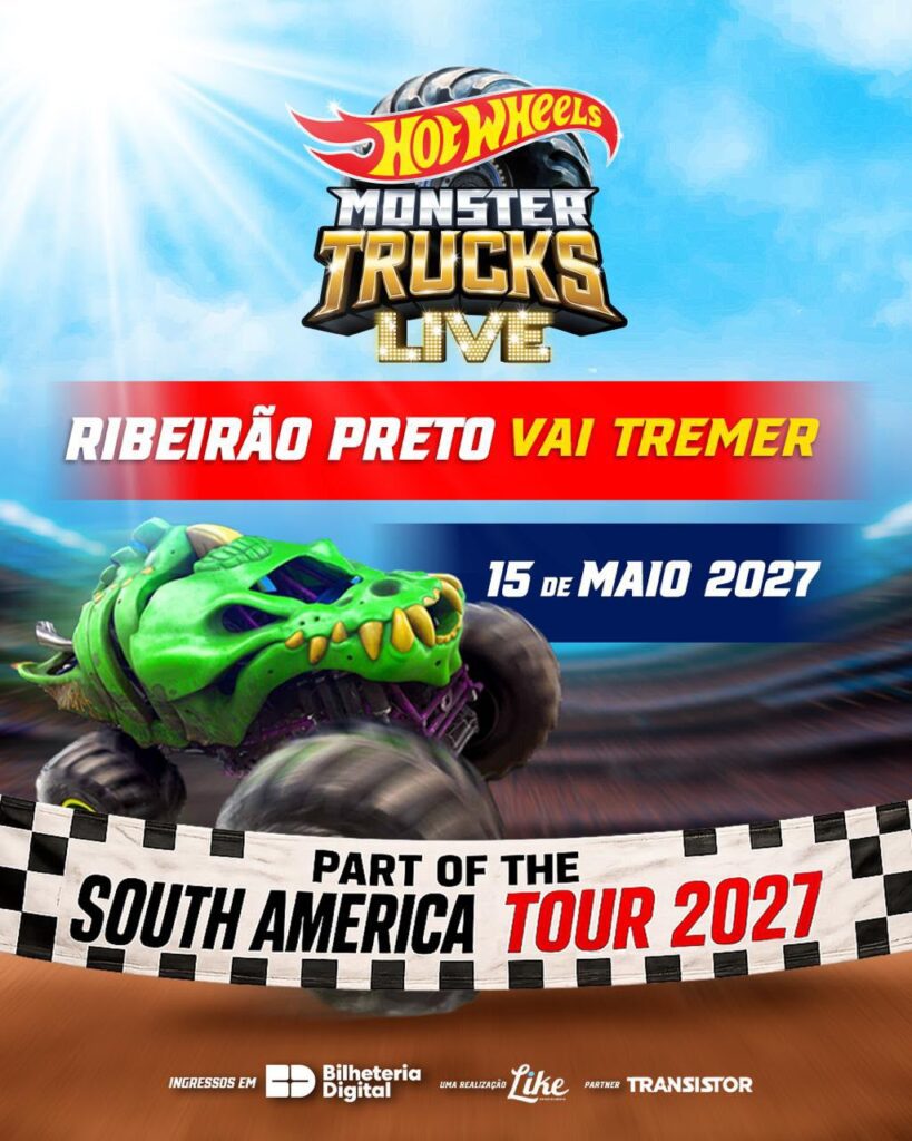 Calendário do Hot Wheels Monster Trucks Live em 2027 | Crédito: Divulgação