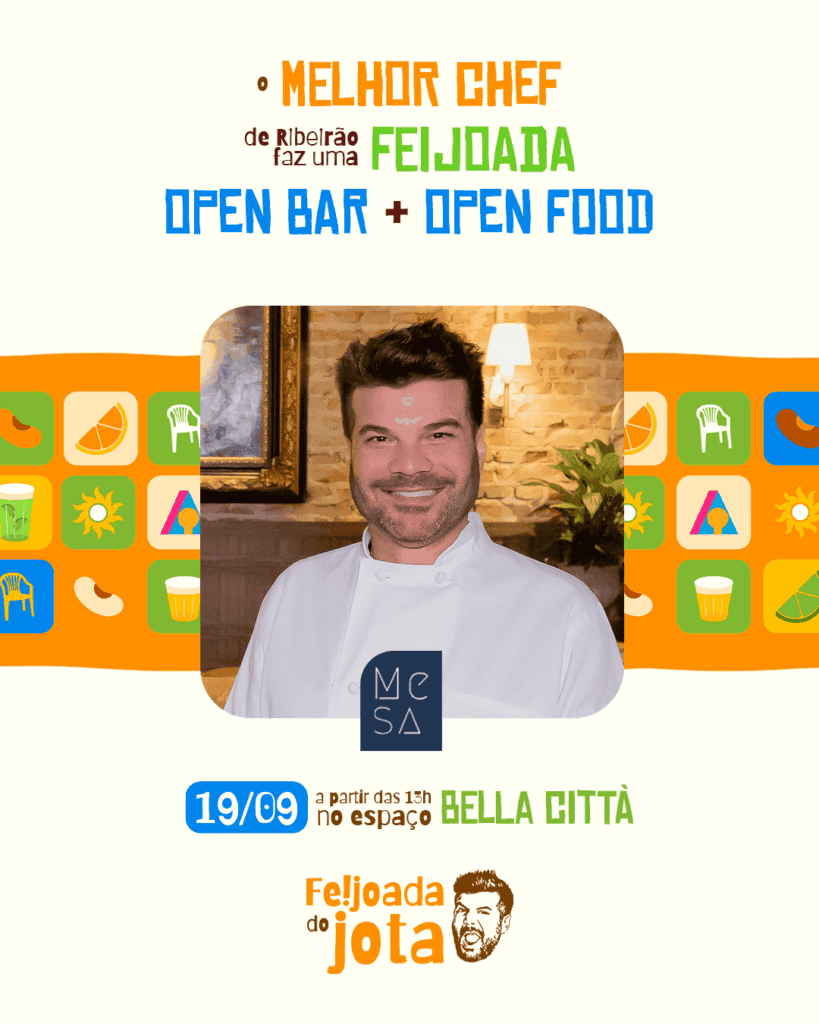 2ª Feijoada do Jota | Crédito: Arte do Instagram