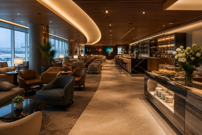 Foto ilustrativa das salas VIP da LoungeKey