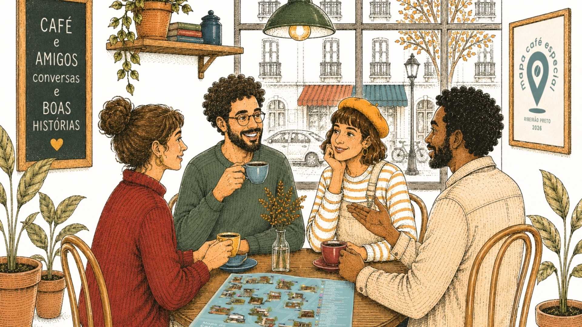 Mapa do Café Especial 2026 celebra os 170 anos da cidade com roteiro pelas cafeterias de Ribeirão