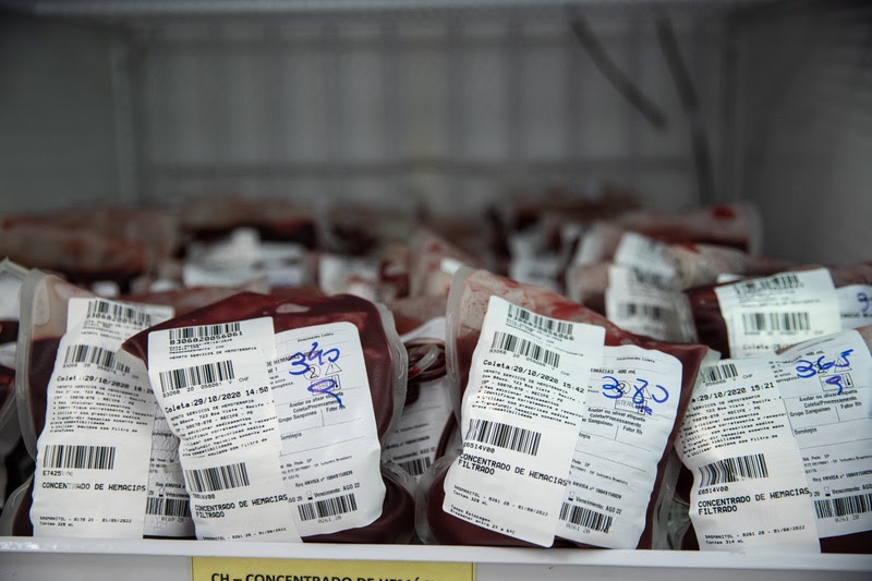 Bolsas de sangue | Crédito: Grupo GSH