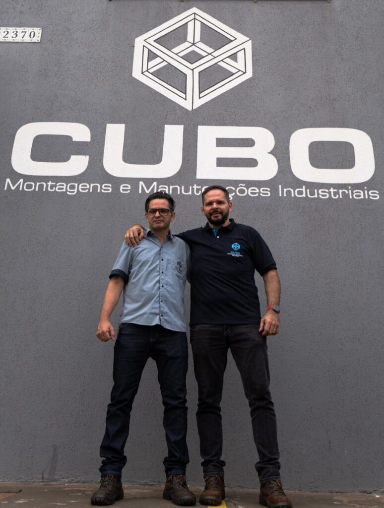 Daweson e Rafael Reis, da CUBO Montagens Industriais | Crédito: Divulgação