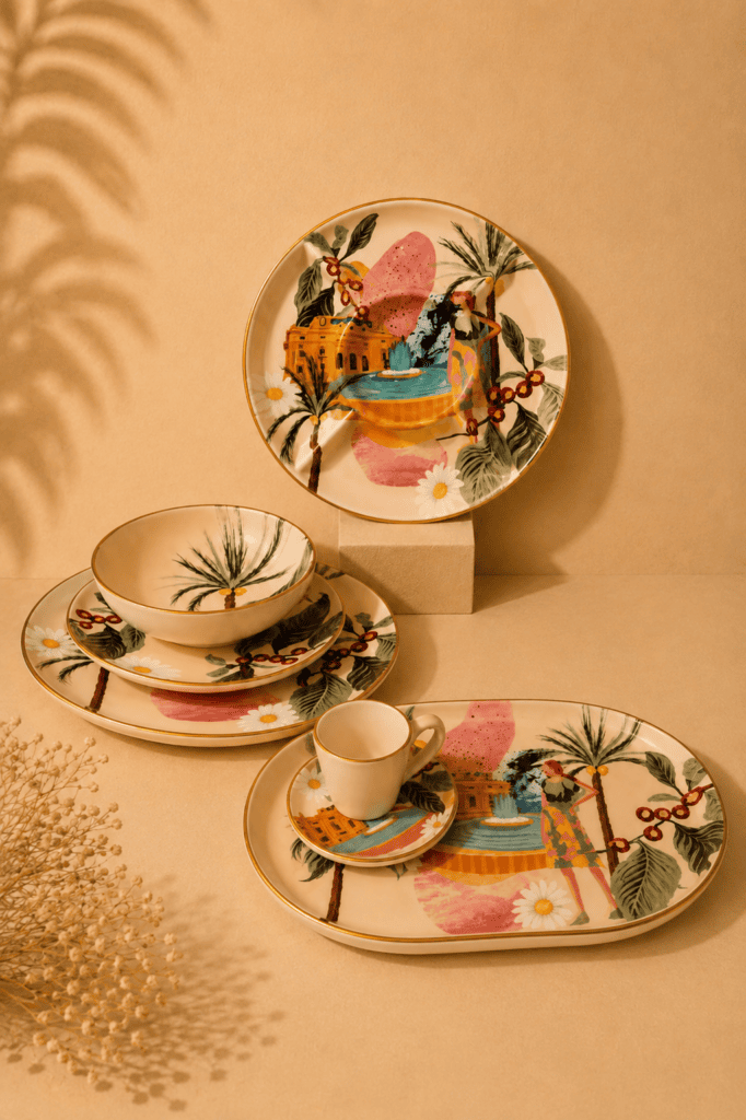 Especial de primavera com coleção autoral de louças | Crédito: Tábata Barbosa