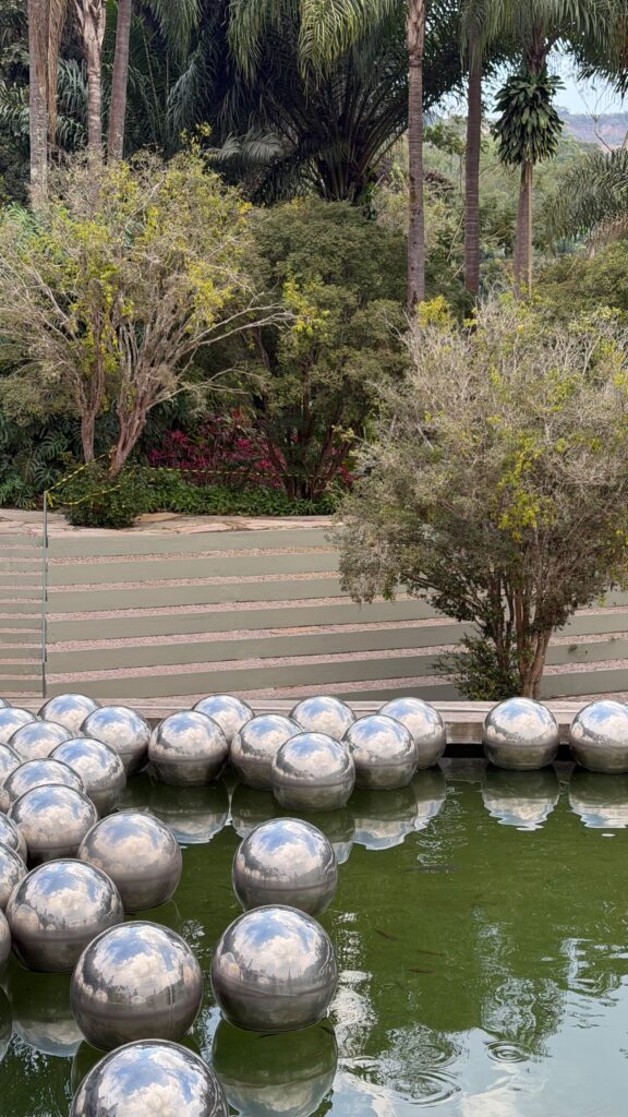 Obras de Yayoi Kusama, no Instituto Inhotim | Crédito: Arquivo pessoal Maura Robusti