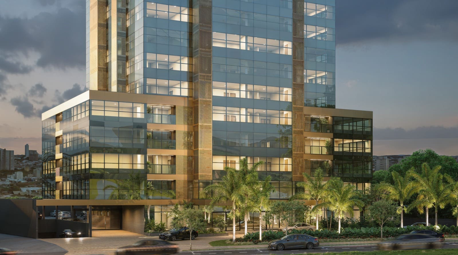 Com 24 andares e 232 salas, o Manhattan Business Center será implantado em um terreno de 6 mil m² na Vila do Golfe | Crédito: Divulgação/Pereira Alvim