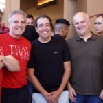 Adriano Emple, Olavo Tarraf, Caio Borgato, Tiago Olivo e Arthur Gallo | Crédito: Rafael Cautella
