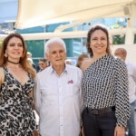Dulce Neves, presidente da Fundação do Livro e Leitura; Edgard de Castro e Adriana Silva, vice-presidentes da Fundação | Crédito: Tábata