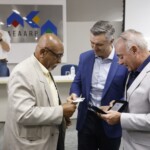 Marcos Jerônimo de Melo, Vinicius Marchese e Fernando Junqueira | Crédito: Rafael Cautella